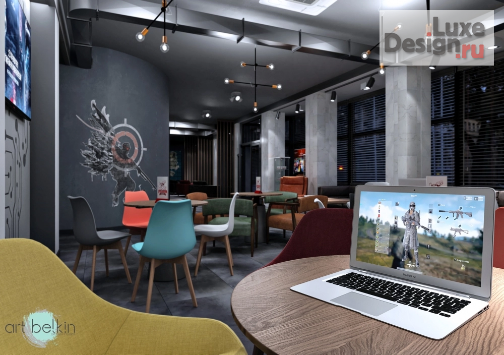 Дизайн интерьера клуба "Компьютерный клуб" (фото 14)