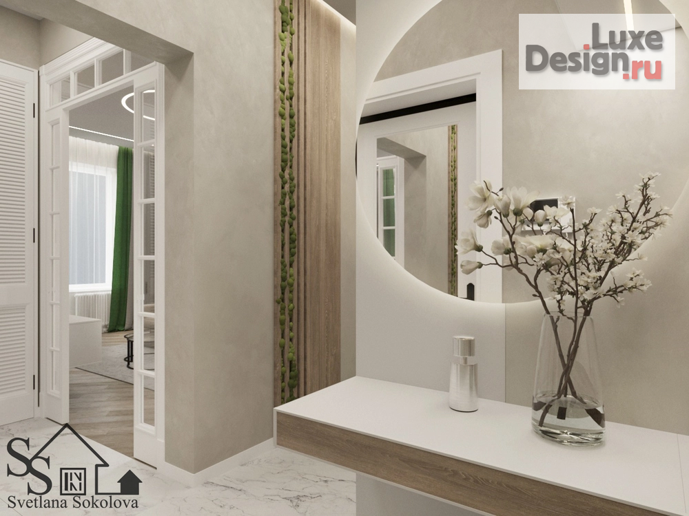 Дизайн интерьера спальни "Прихожая ЖК Зелёная река" (фото 2)