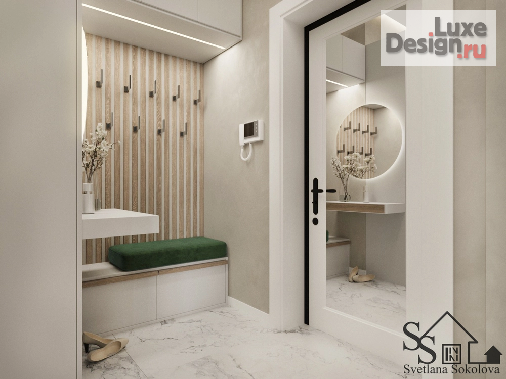 Дизайн интерьера спальни "Прихожая ЖК Зелёная река" (фото 4)