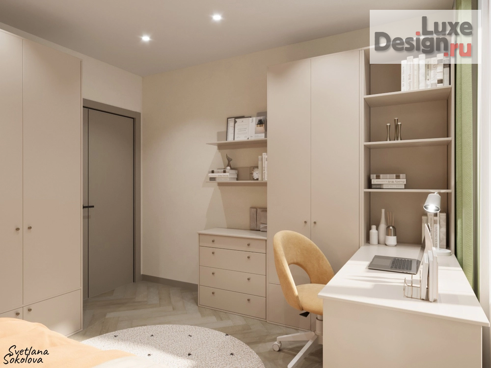 Дизайн интерьера спальни "Универсальная детская " (фото 3)