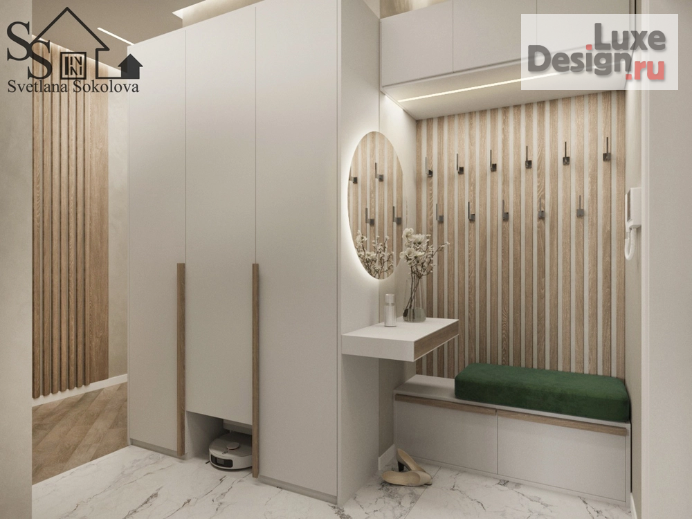 Дизайн интерьера спальни "Прихожая ЖК Зелёная река" (фото 1)