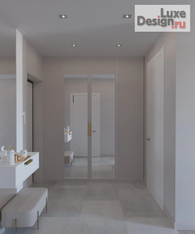 Дизайн интерьера однокомнатной квартиры "ЖК Два капитана" (фото 3)