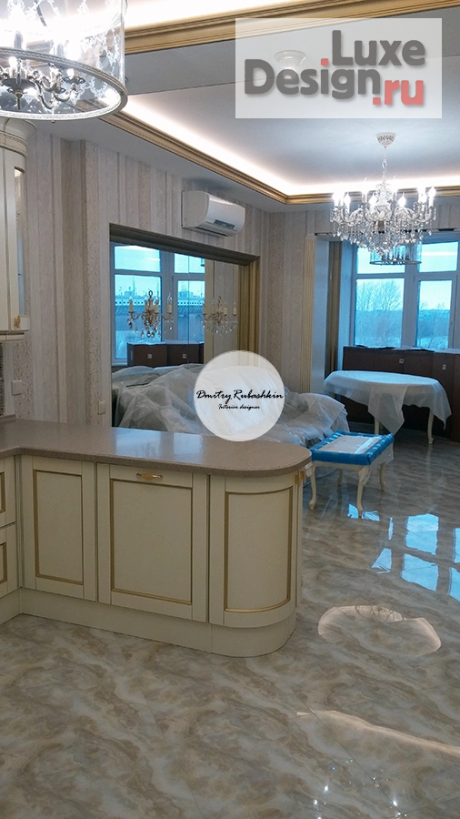 Дизайн интерьера четырехкомнатной квартиры "Дизайн квартиры 150м2" (фото 6)