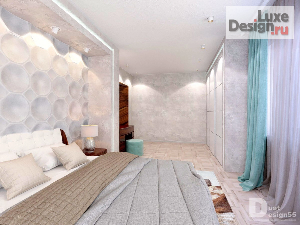 Дизайн интерьера двухкомнатной квартиры "Проект "Изумрудный берег"" (фото 4)