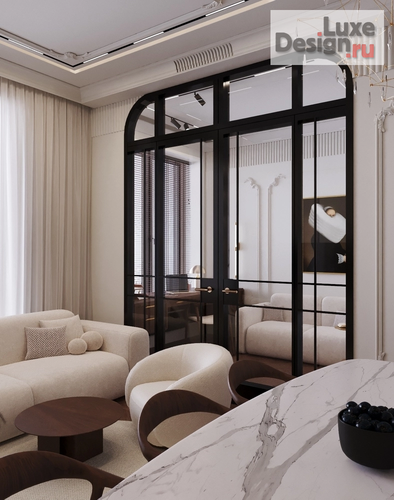 Дизайн интерьера трехкомнатной квартиры "дизайн проект под ключ" (фото 28)