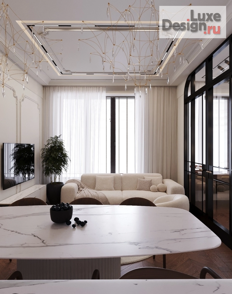 Дизайн интерьера трехкомнатной квартиры "дизайн проект под ключ" (фото 33)