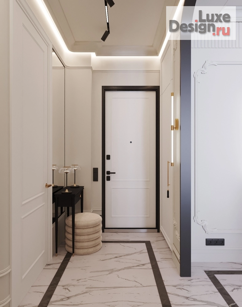 Дизайн интерьера трехкомнатной квартиры "дизайн проект под ключ" (фото 8)