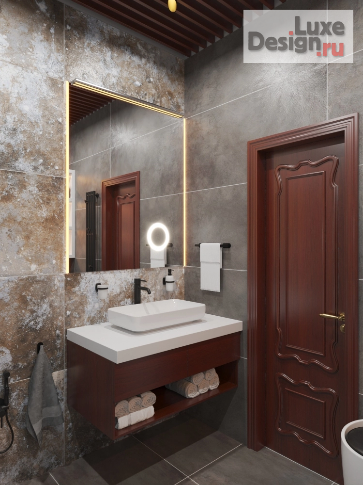 Дизайн интерьера ванной "Куйбышева санузел 2" (фото 2)