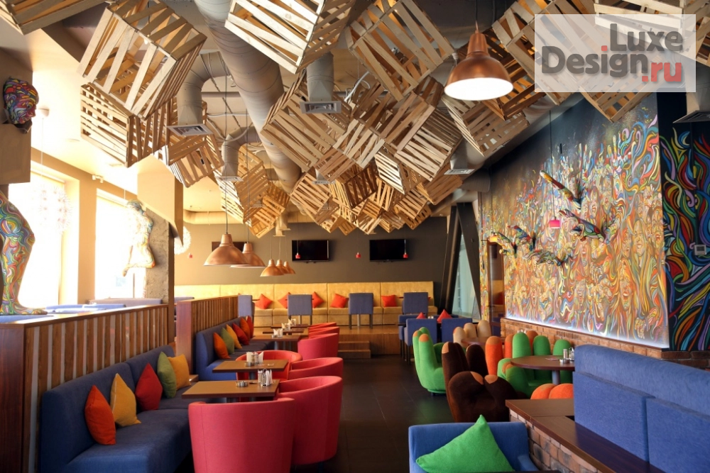 Дизайн интерьера кафе "Дизайн суши бара «MADO» г.Омск" (фото 1)