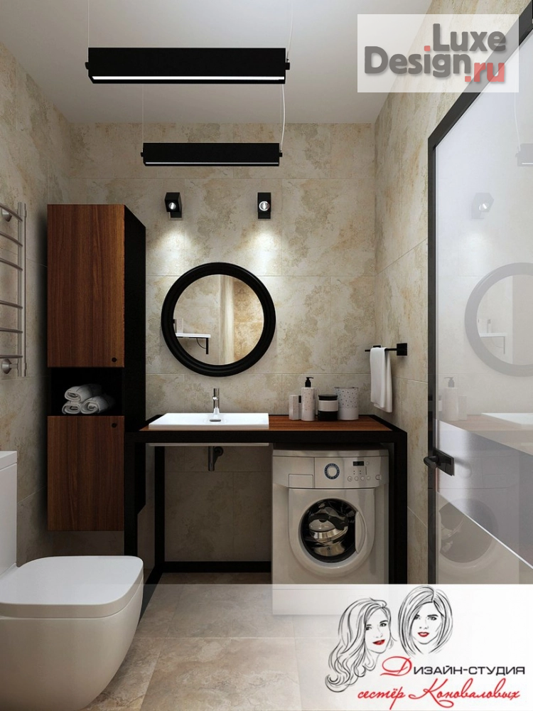 Дизайн интерьера двухкомнатной квартиры "Дизайн-проект квартиры в стиле ЛОФТ 42 кв.м." (фото 10)