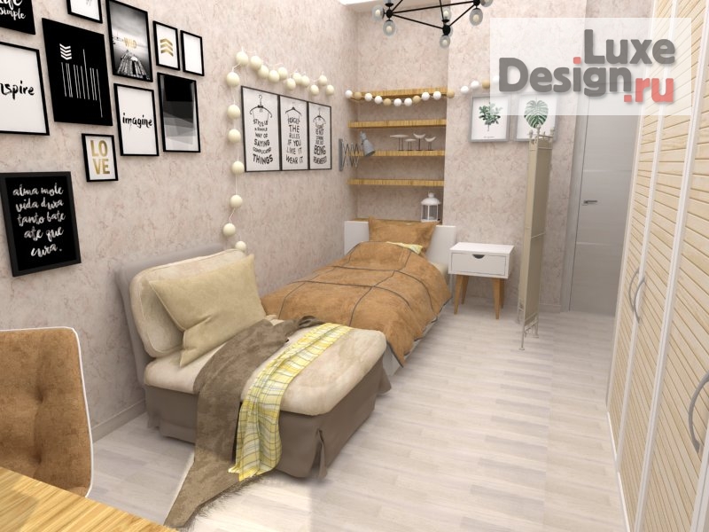 Дизайн интерьера комнаты "Комната для девочки-подростка" (фото 2)