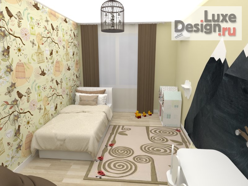 Дизайн интерьера детской "Дизайн-проект детской комнаты" (фото 1)
