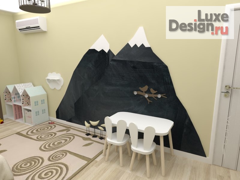 Дизайн интерьера детской "Дизайн-проект детской комнаты" (фото 2)