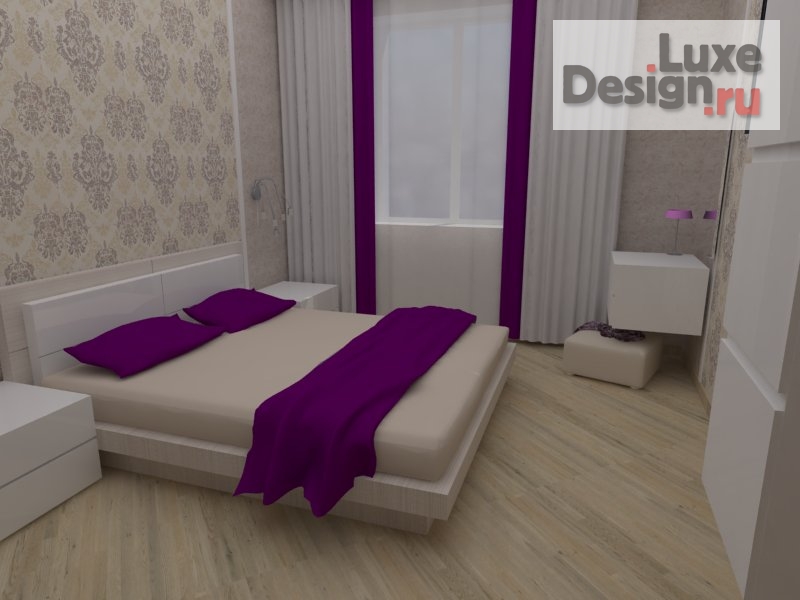 Дизайн интерьера двухкомнатной квартиры "Дизайн-проект интерьера квартиры в ЖК "Серебряный берег"" (фото 5)