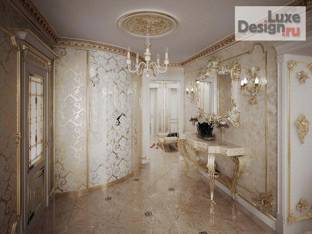 Дизайн интерьера четырехкомнатной квартиры "Дизайн квартиры в стиле классика" (фото 8)