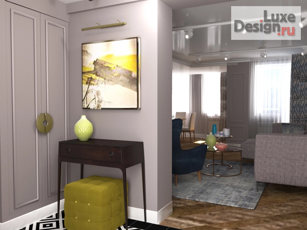 Дизайн интерьера трехкомнатной квартиры "Квартира с двумя эркерами" (фото 16)